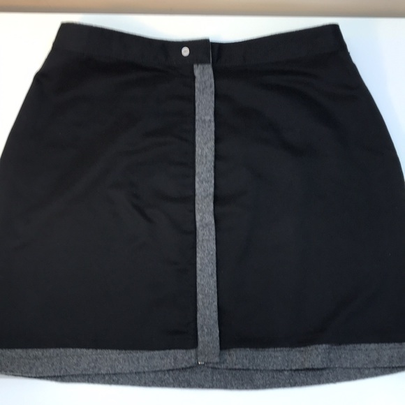 Madewell Gray Wool Mini Skirt with Full Length Front Zipper Size 12 - Picture 10 of 10